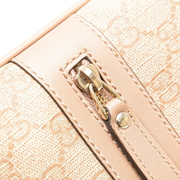 Gucci GG Supreme Crossbody Bag Pink Beige Leather - Picture 7 of 8